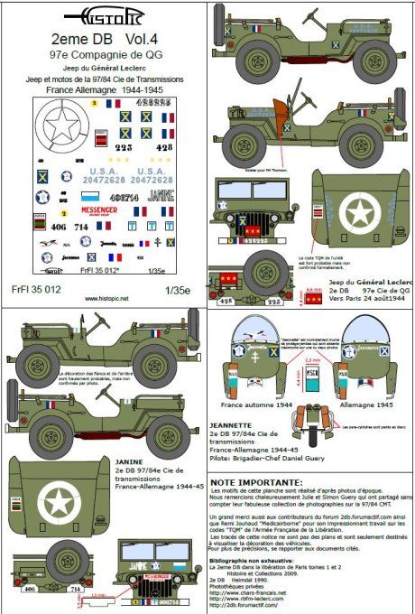 2e DB vol 4  Jeeps et motos 97e Cie de QG